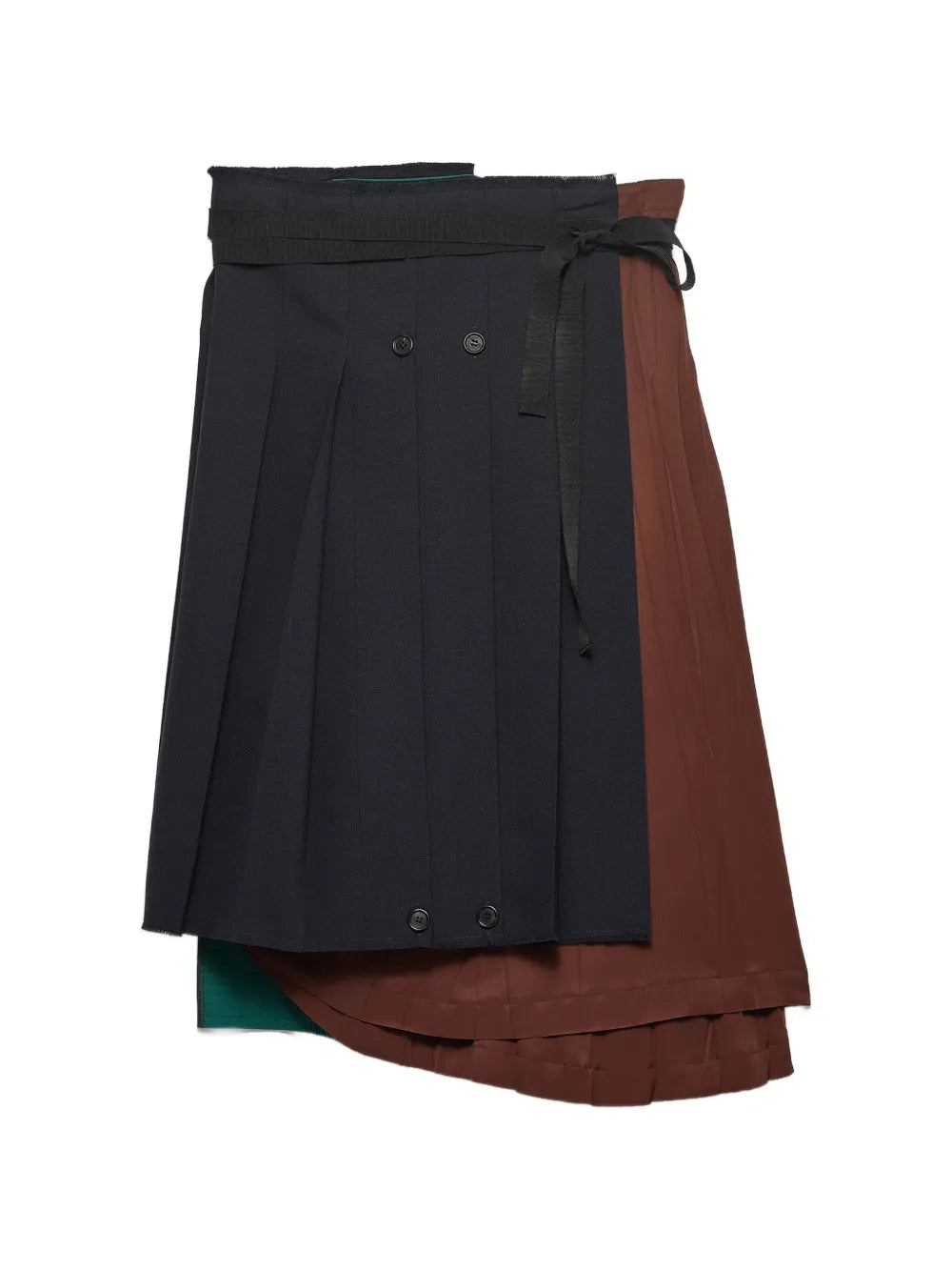 rush stitch fabric patchwork skirt