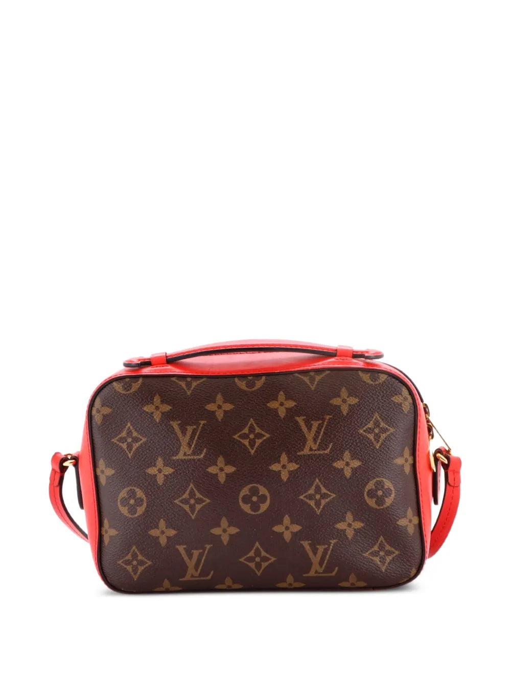 Saintonge Handbag Monogram Canvas with Leather crossbody bag