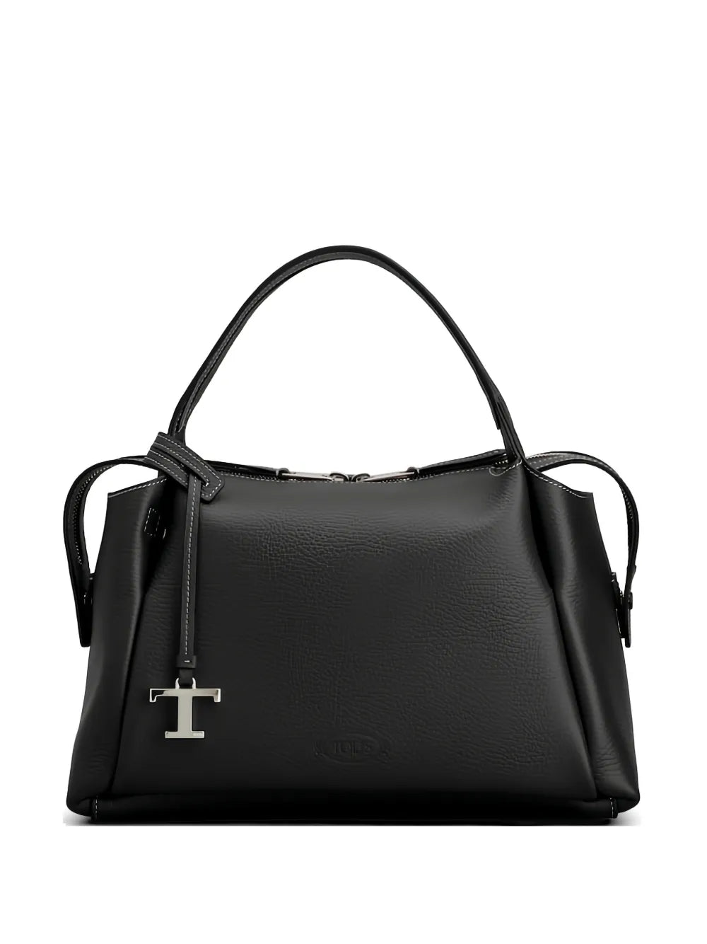 small leather tote bag