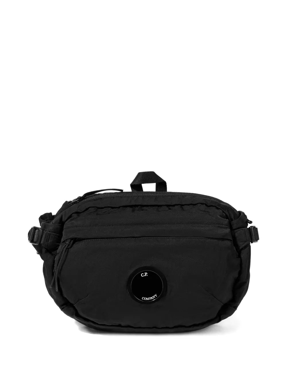 logo-plaque belt bag