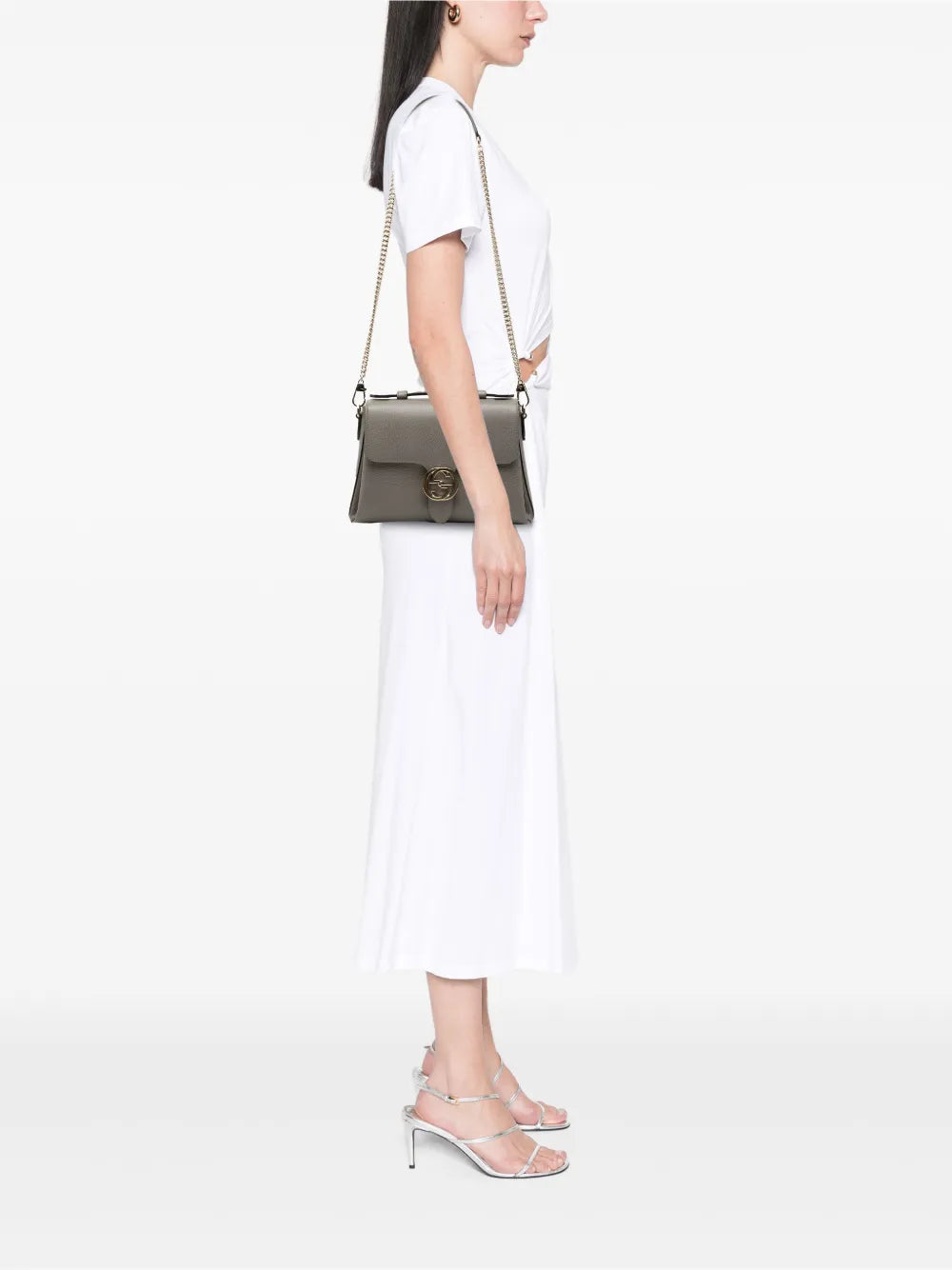 2016-2026 Small Dollar Calf Interlocking G satchel