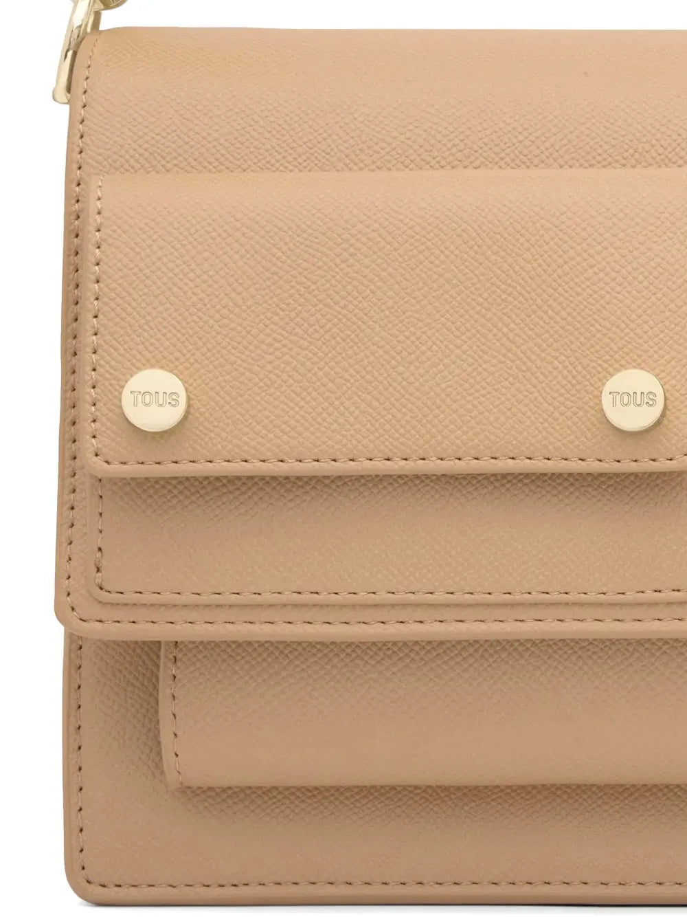 logo-embossed shoulder bag