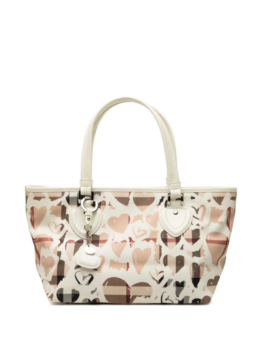 2000-2017 House Check Coated Canvas Hearts Gracie tote bag