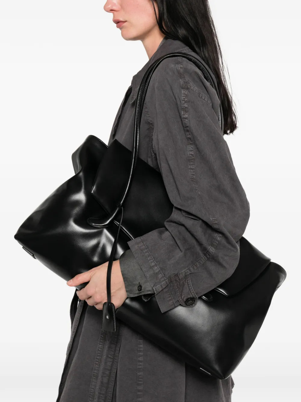 Haricot flap tote bag