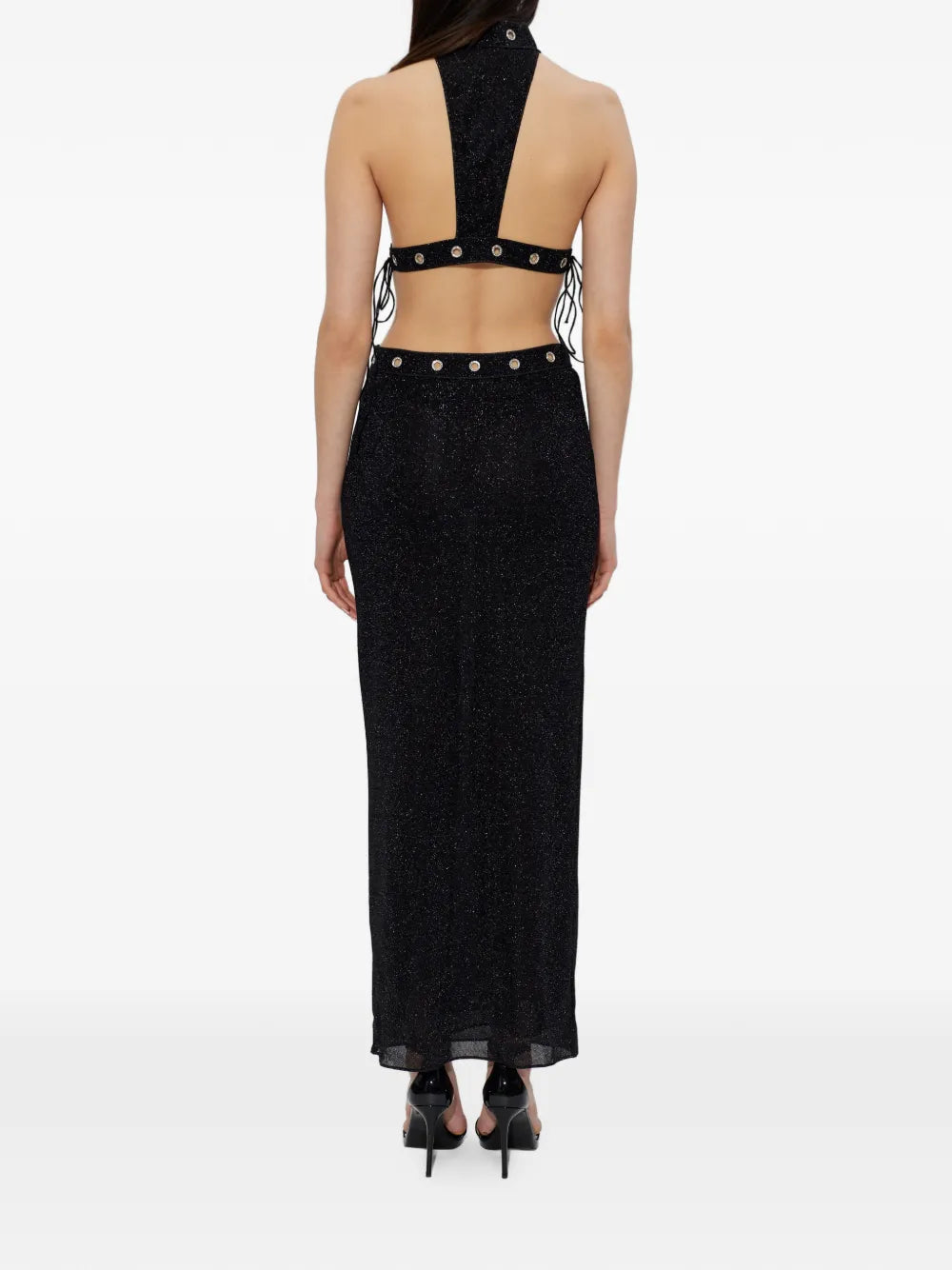 halterneck maxi dress