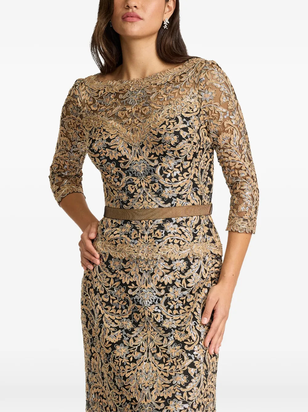 floral embellished dress