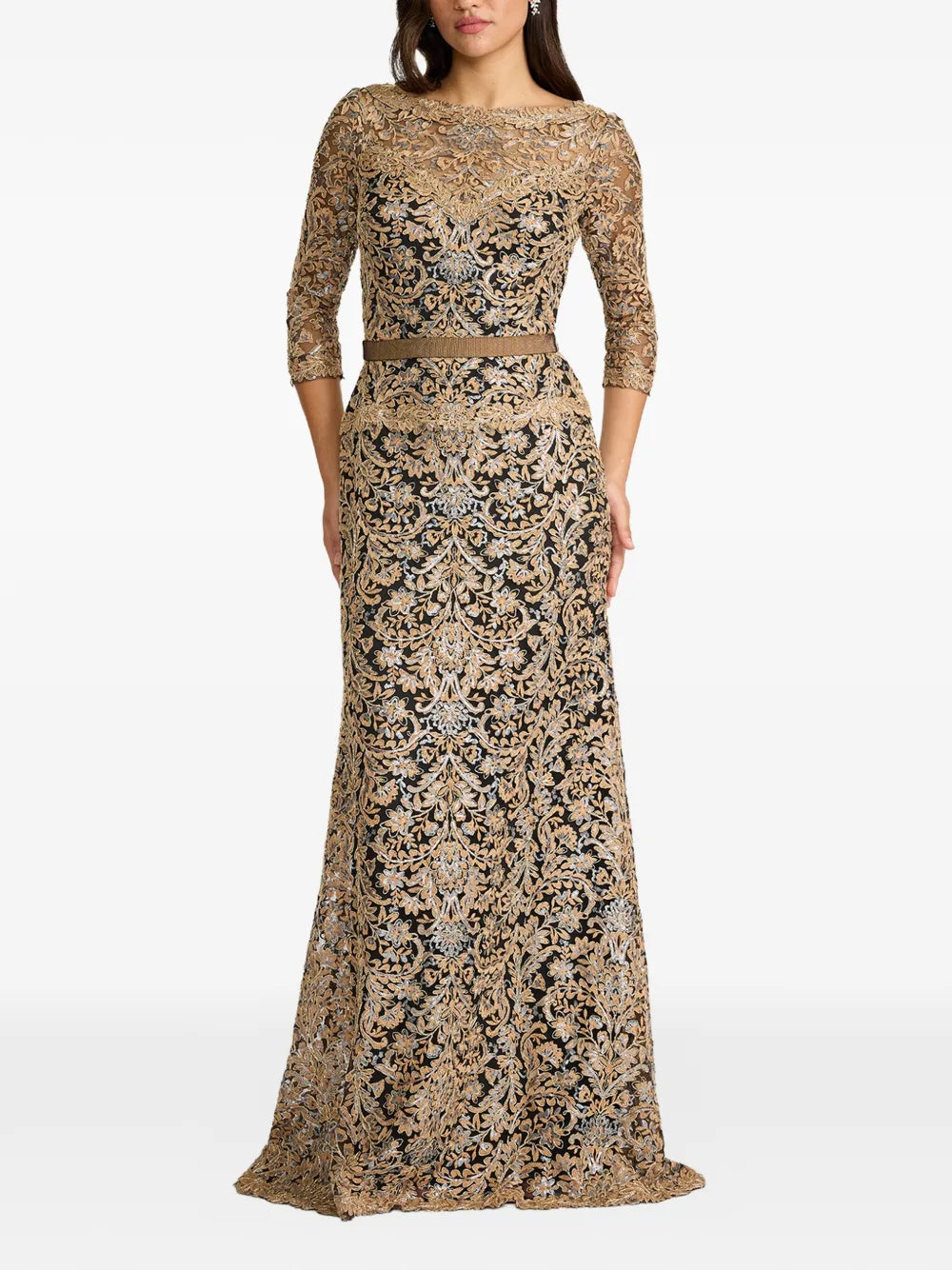 floral embellished dress