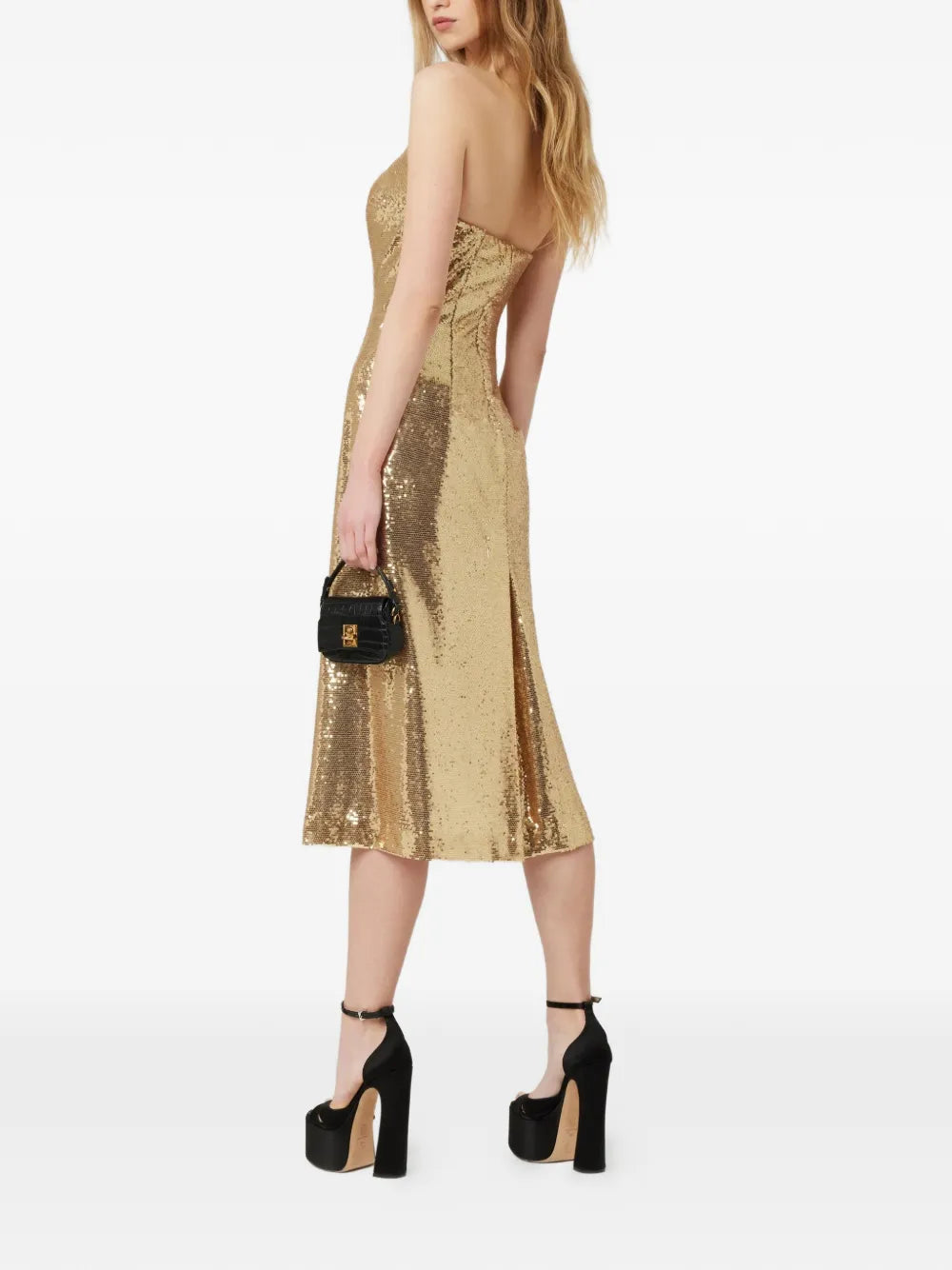 sequin-embellished midi dress