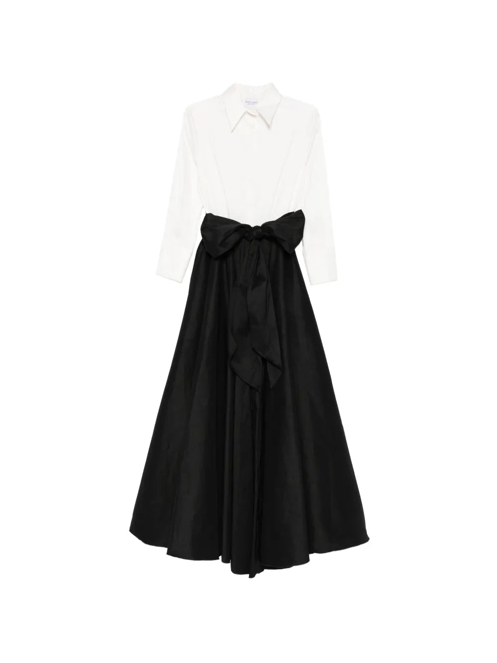 long-sleeve buttoned maxi dress