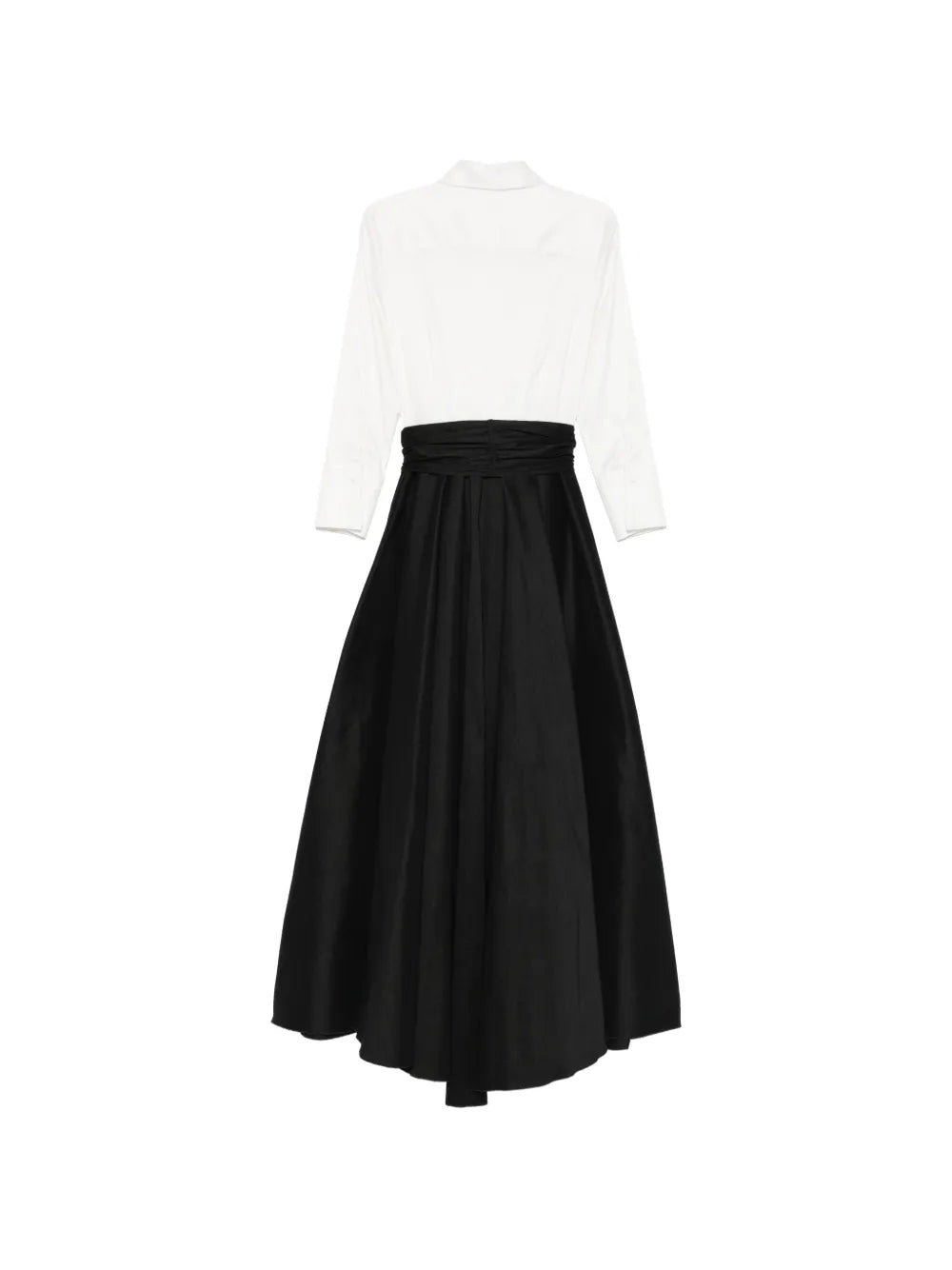 long-sleeve buttoned maxi dress