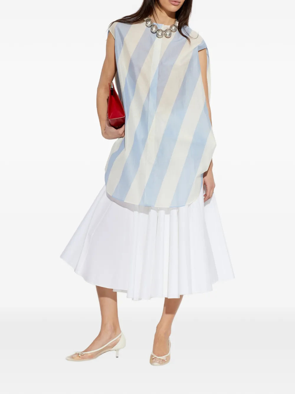 Berlingot striped minidress