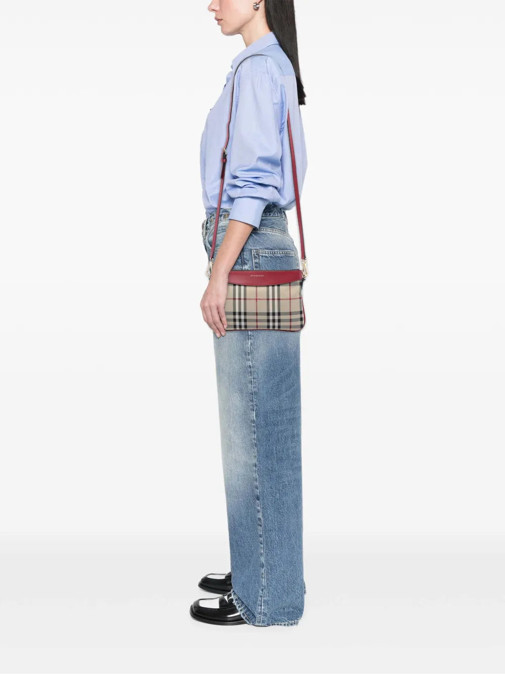 2000-2017 Haymarket Check Canvas Peyton crossbody bag