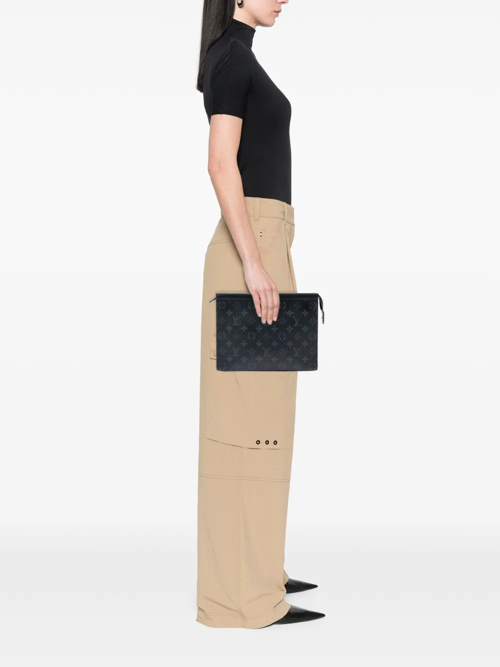 2020 Monogram Eclipse Pochette Voyage MM clutch bag