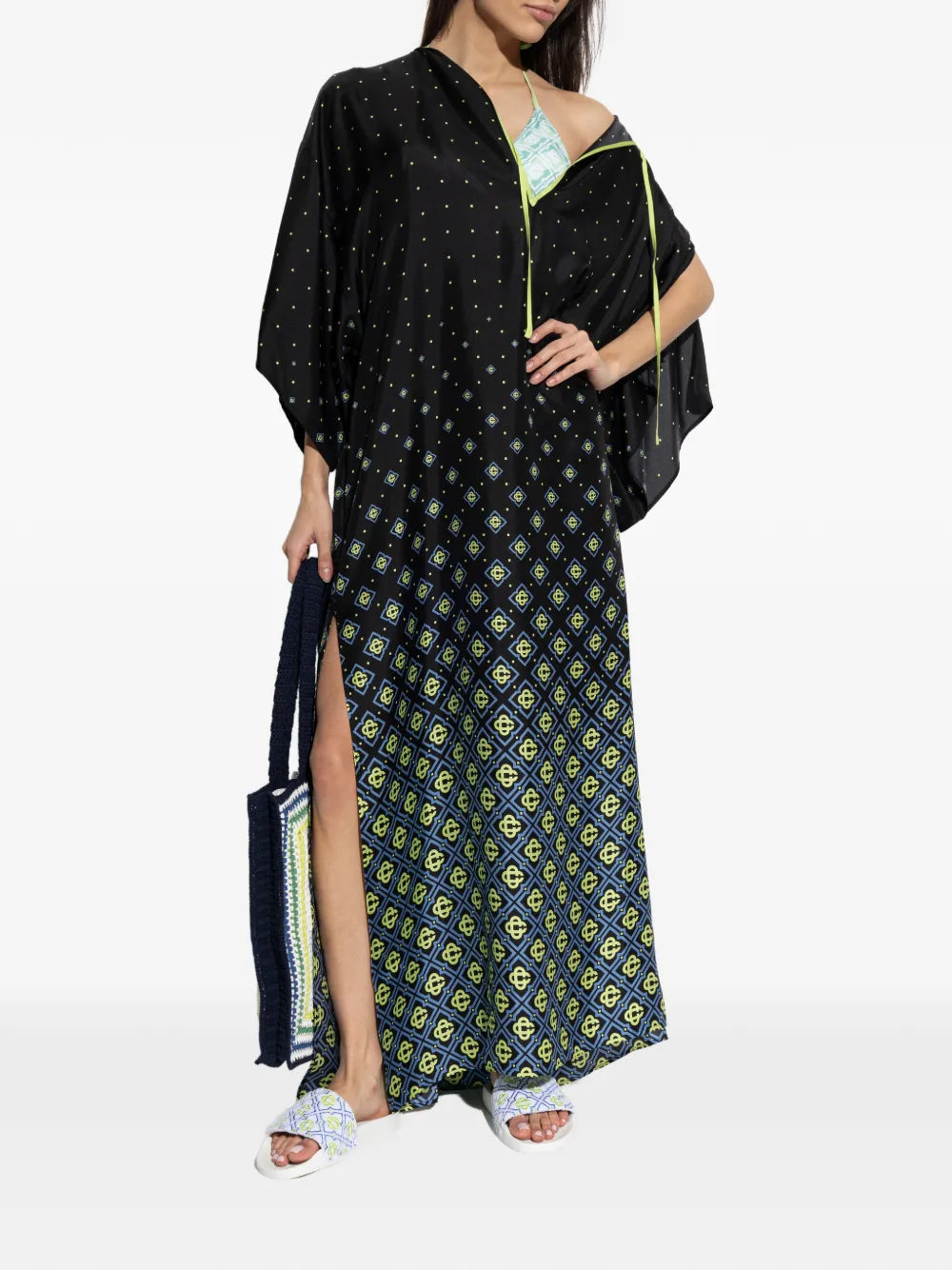 silk maxi dress
