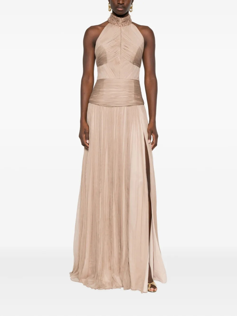Irene bead-embellished gown
