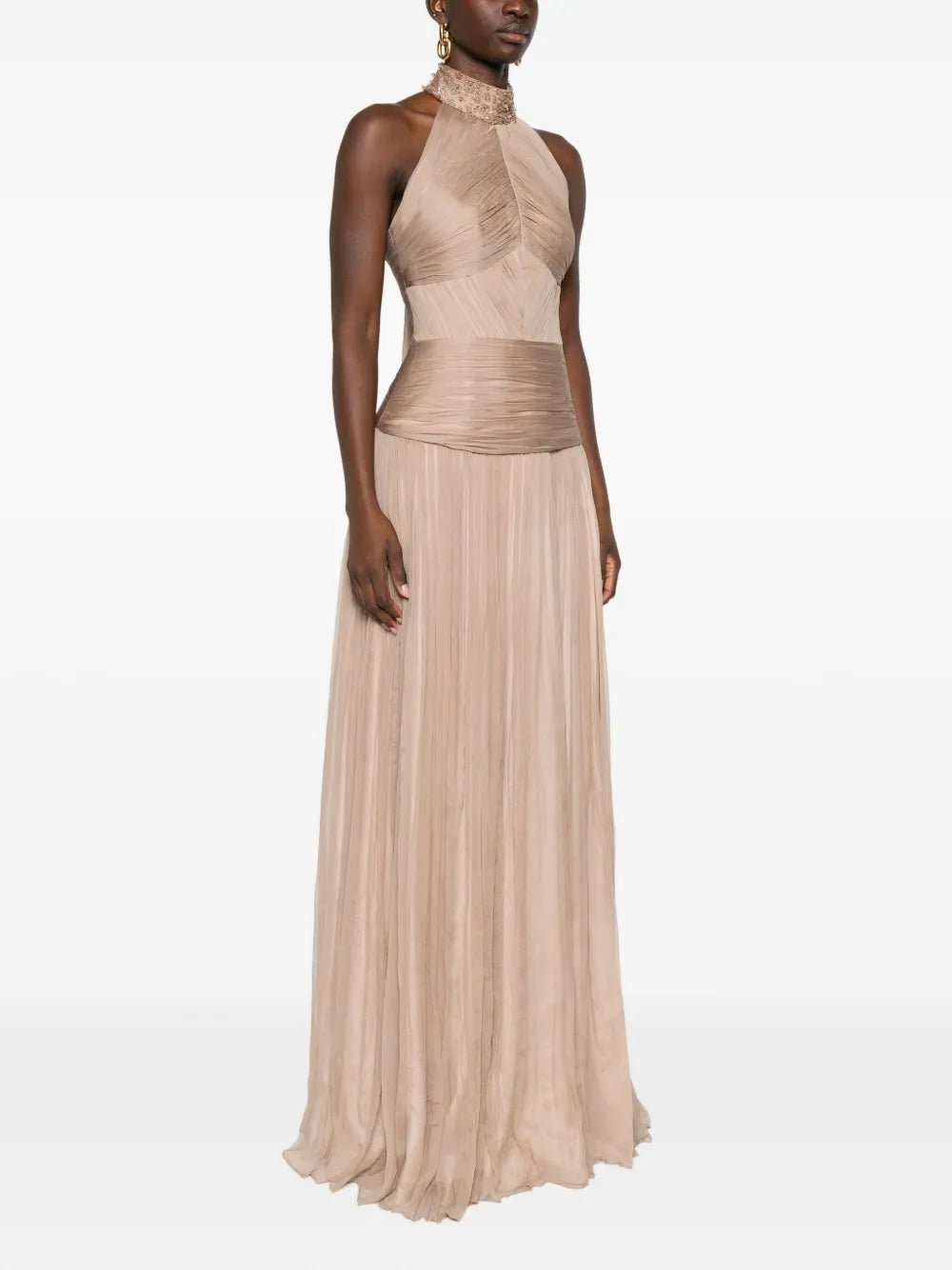 Irene bead-embellished gown