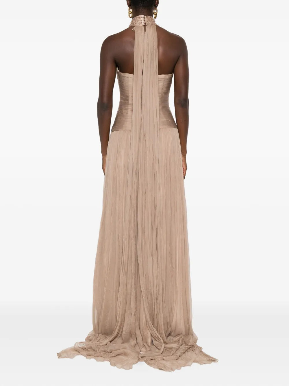 Irene bead-embellished gown