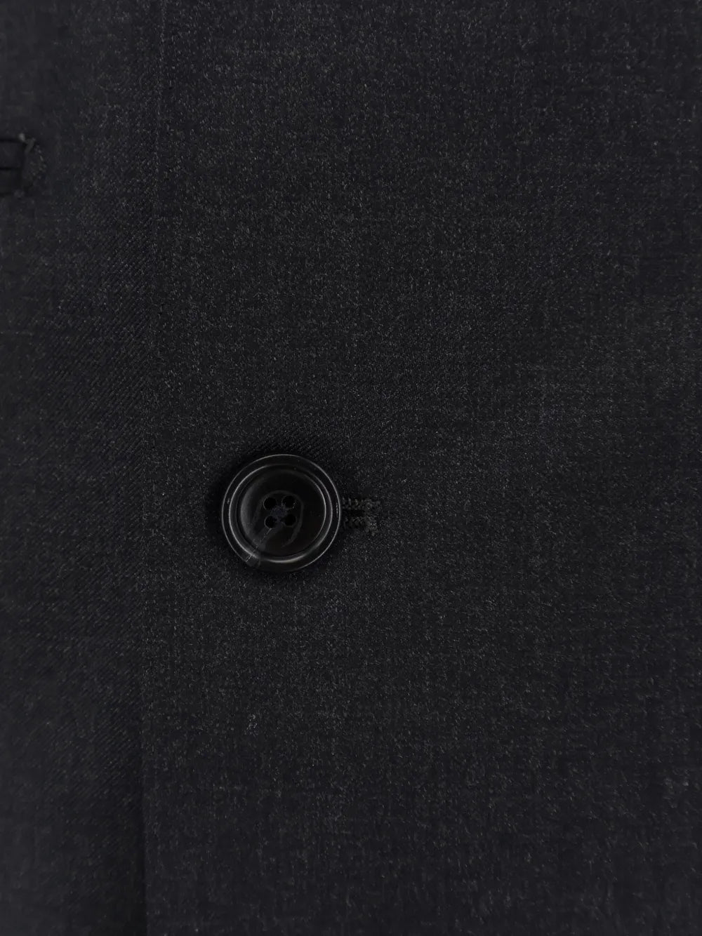 double-breasted brooch suit