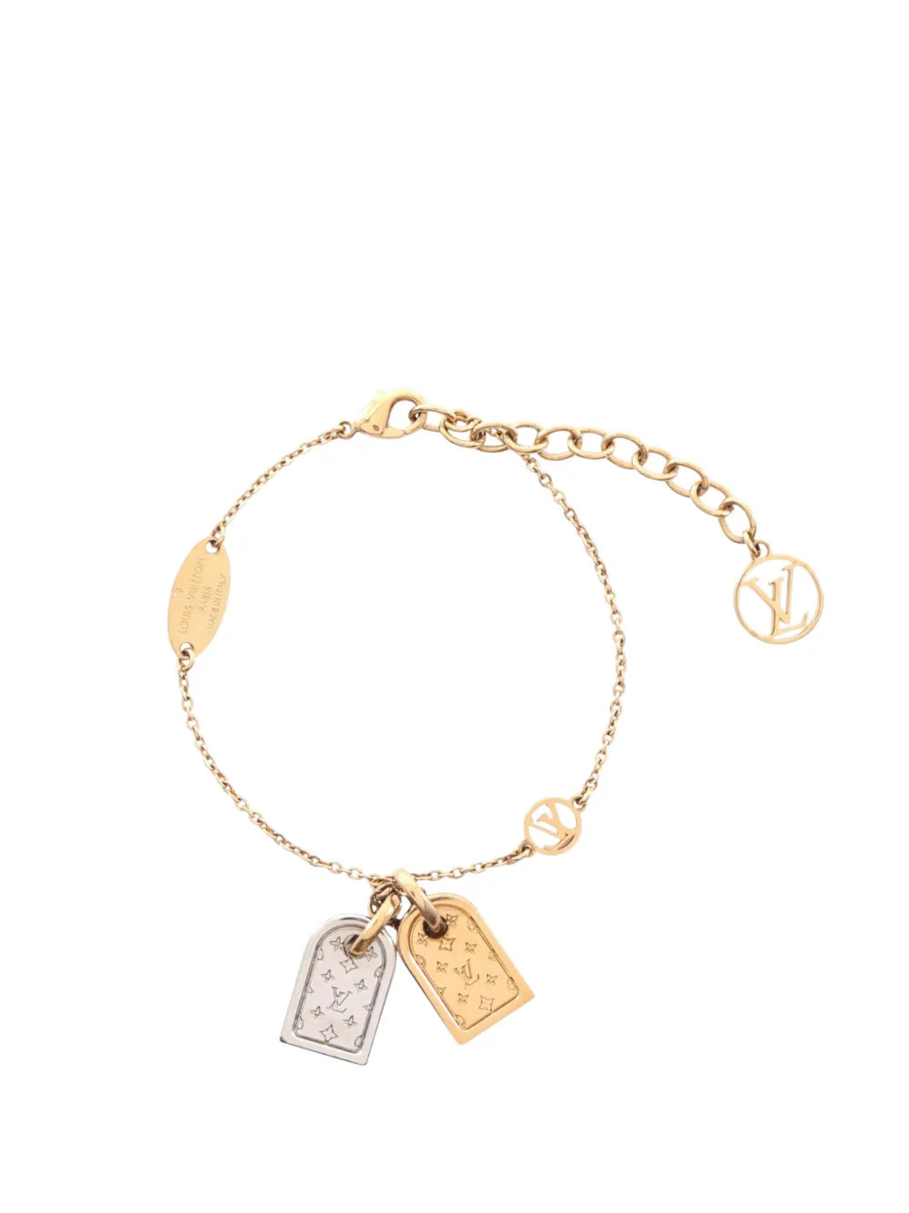 2018 Gold and Silver Plated Nanogram Tag Charms Bracelet costume bracelet