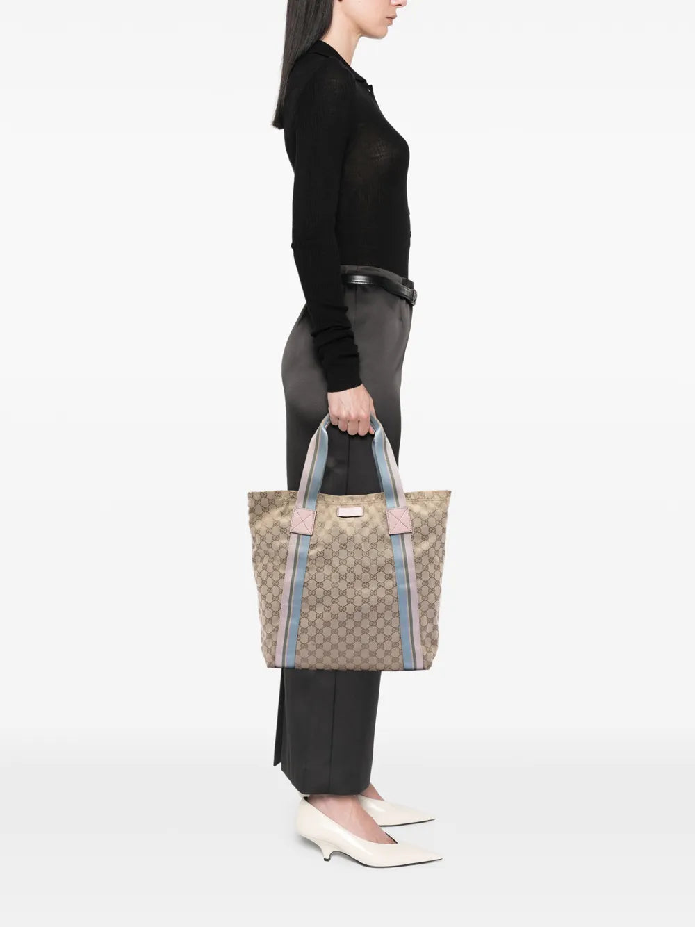 2016-2026 GG Canvas Web tote bag