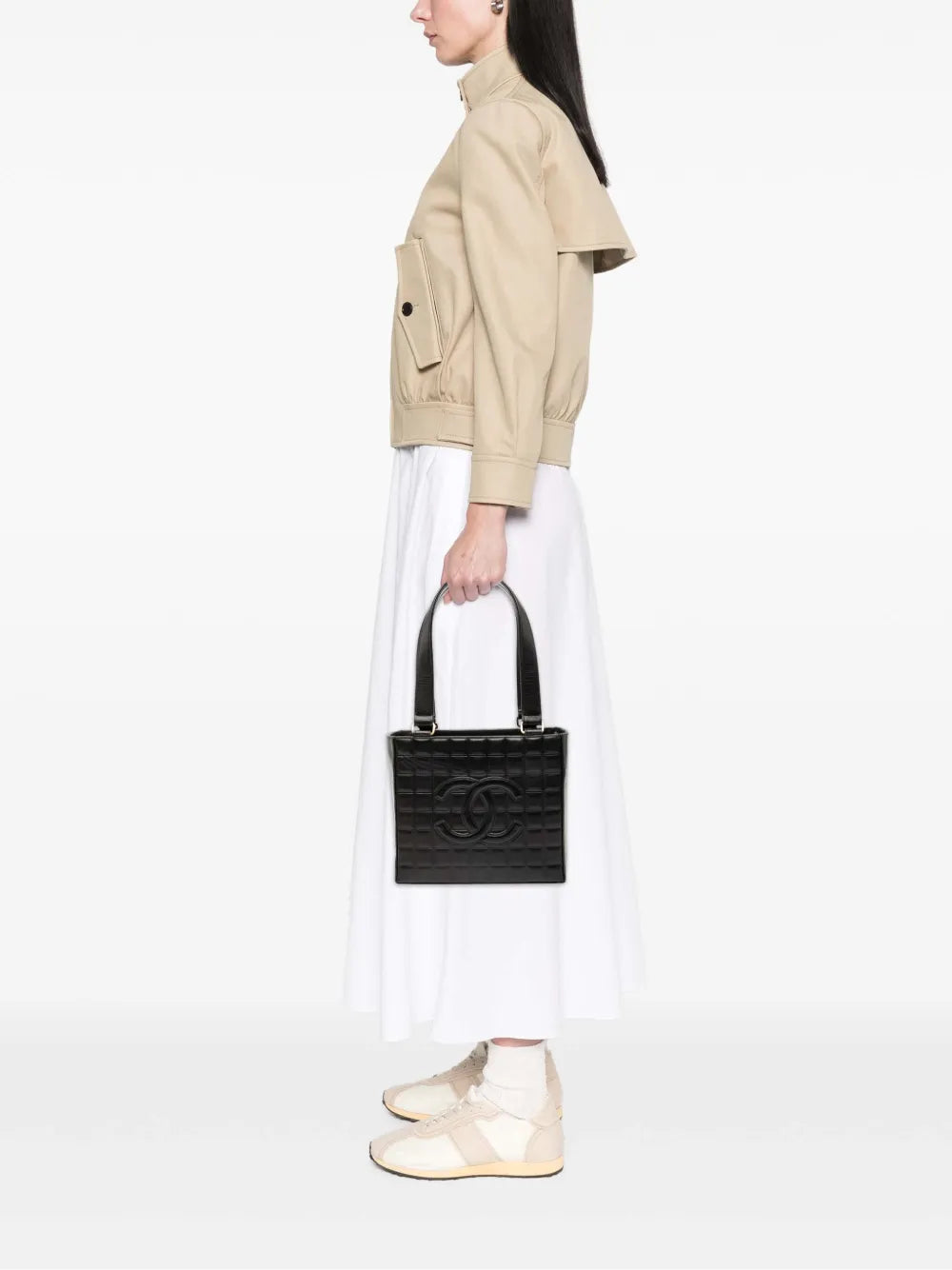 2002-2003 CC Choco Bar Lambskin tote bag