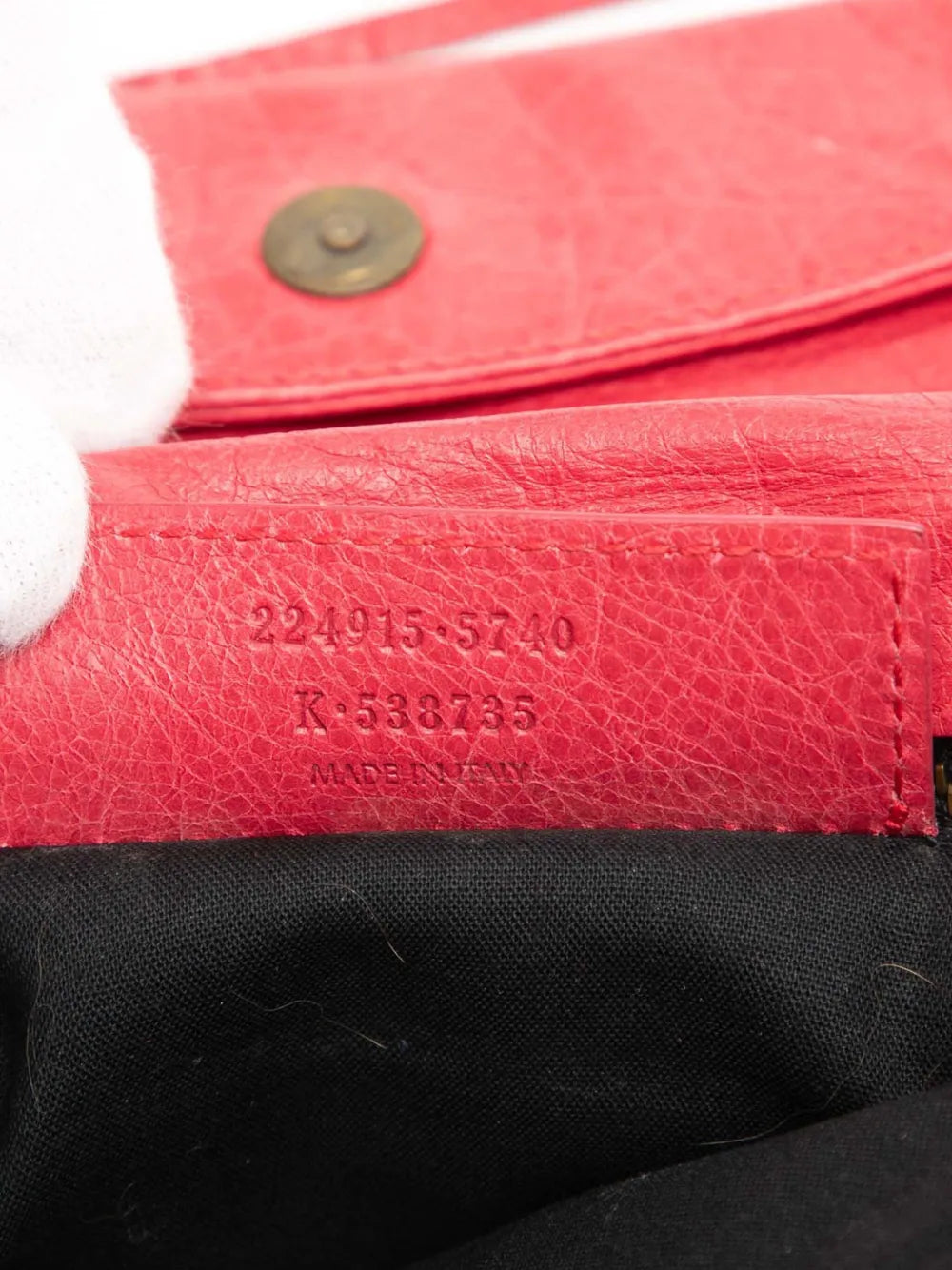 2012 Lambskin Motocross Classic Envelope clutch bag
