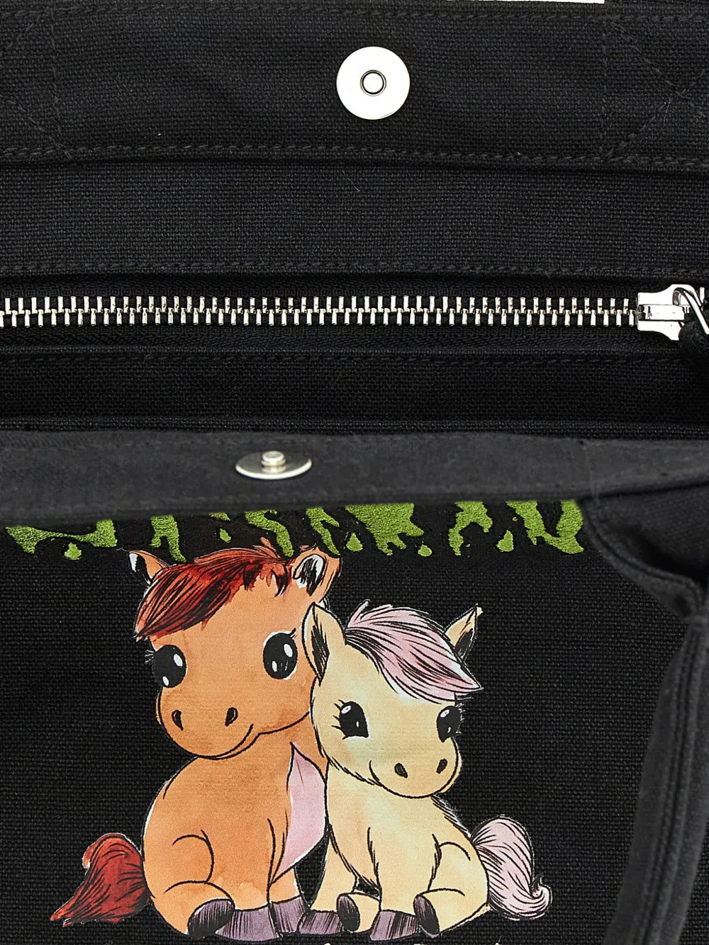 small logo-print tote bag