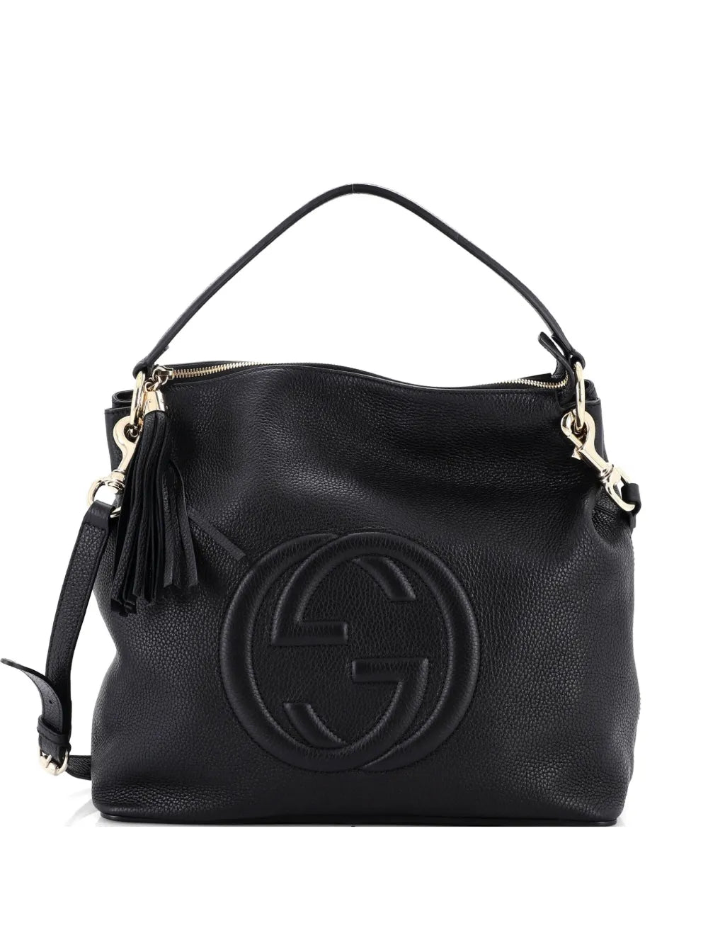 Soho Convertible Leather Large hobo bag