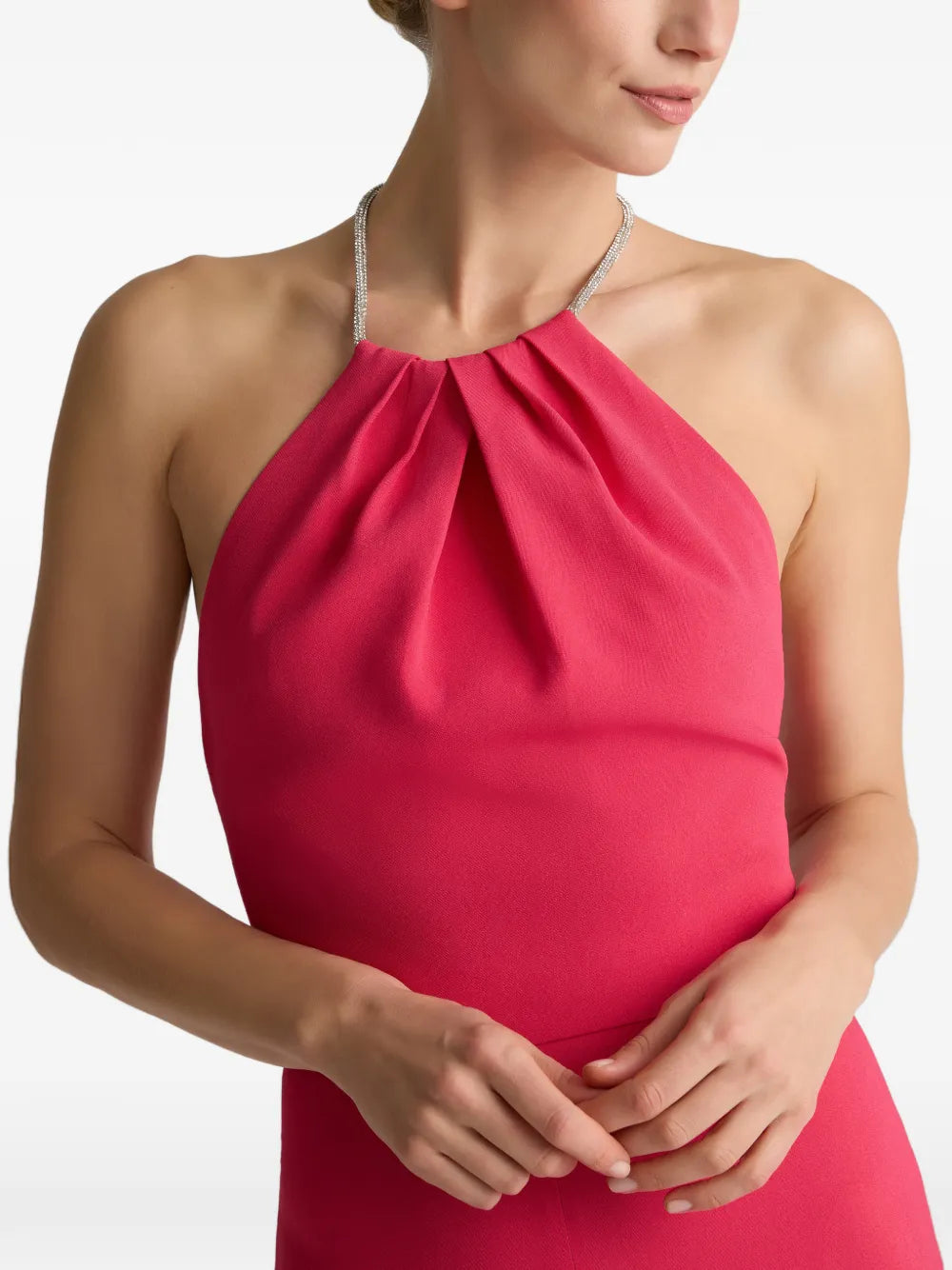 halter neck gown