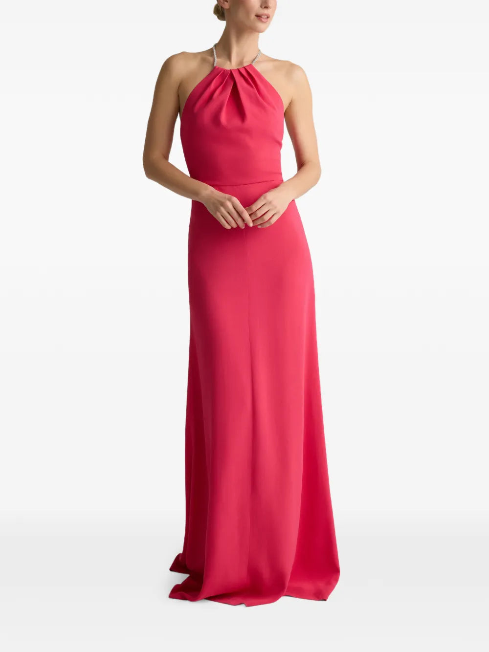 halter neck gown
