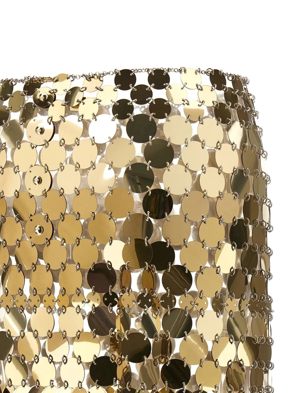 disc-embellished skirt