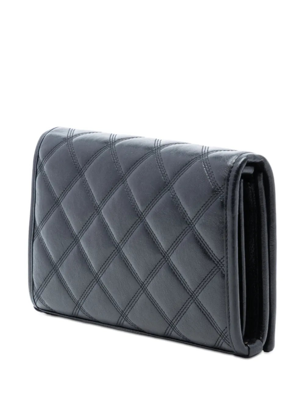 2022 Quilted Diamond Lambskin Becky Wallet on Chain crossbody bag