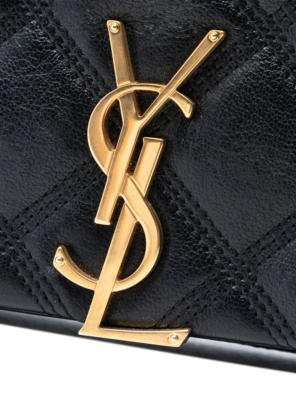 2022 Quilted Diamond Lambskin Becky Wallet on Chain crossbody bag