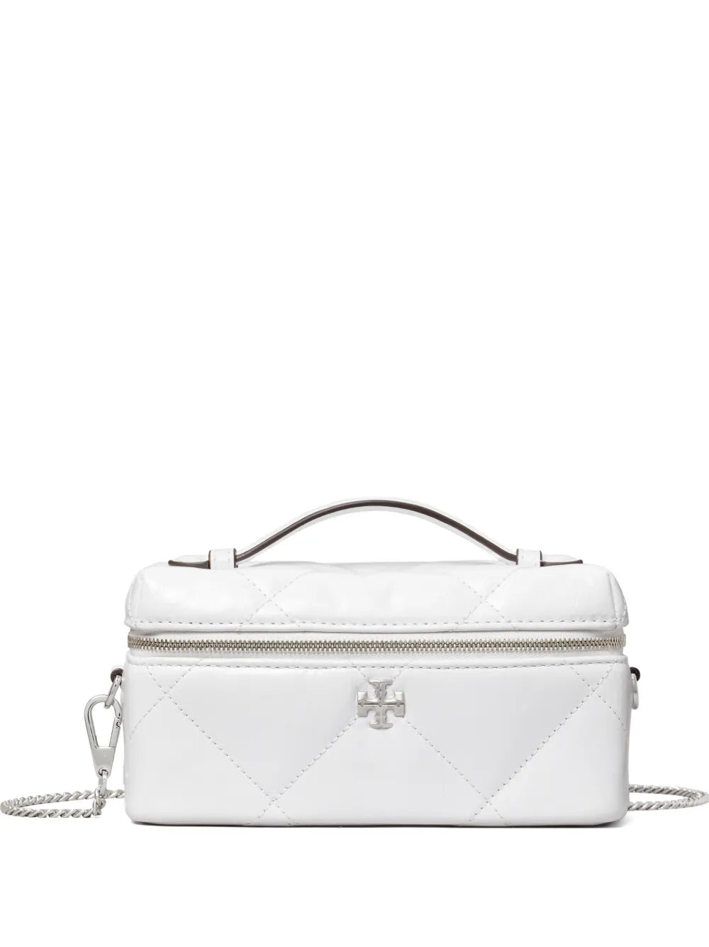 Kira diamond-quilt distressed vanity case