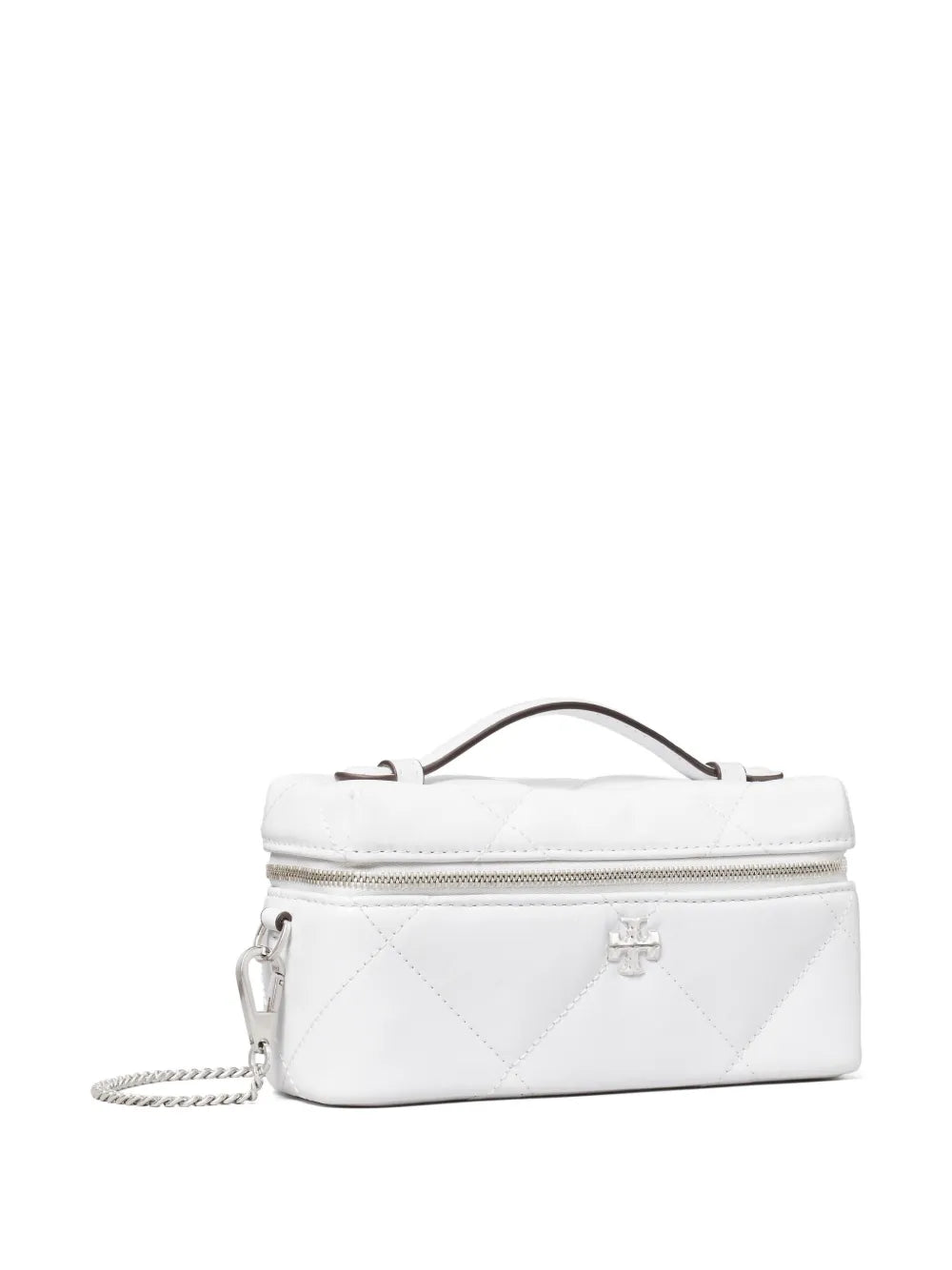 Kira diamond-quilt distressed vanity case