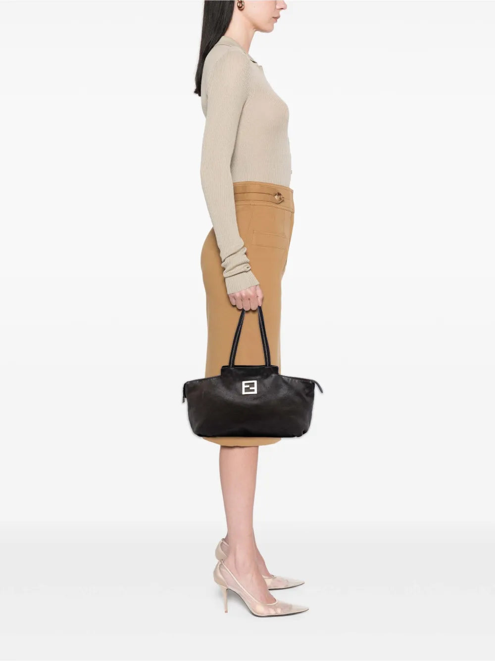 2016-2025 Medium FF Nubuck Chains tote bag