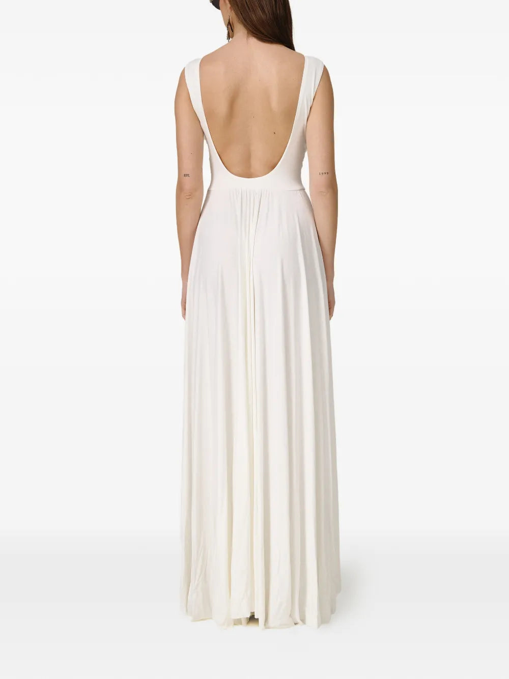 draped maxi dress