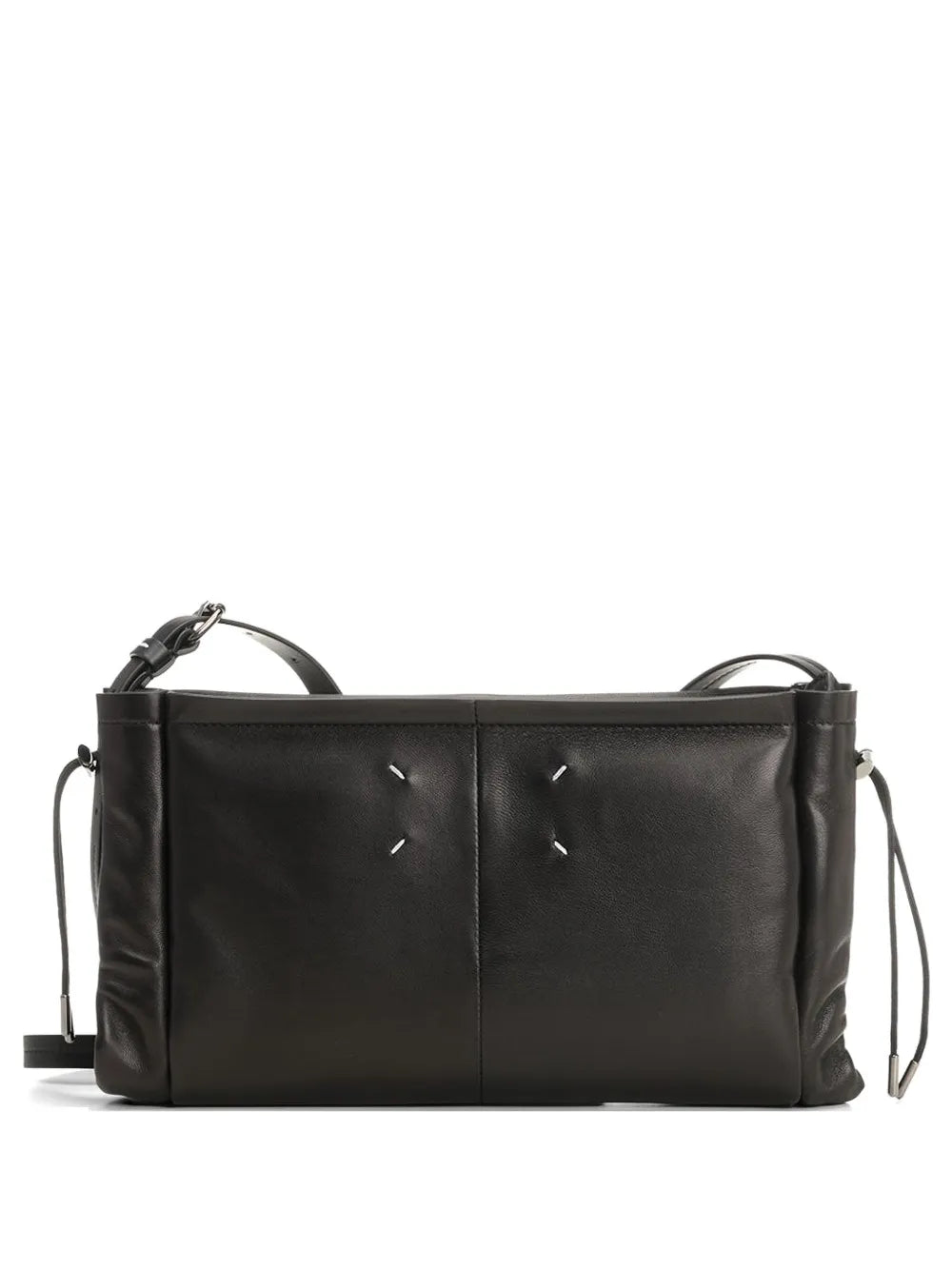 drawstring stitches shoulder bag