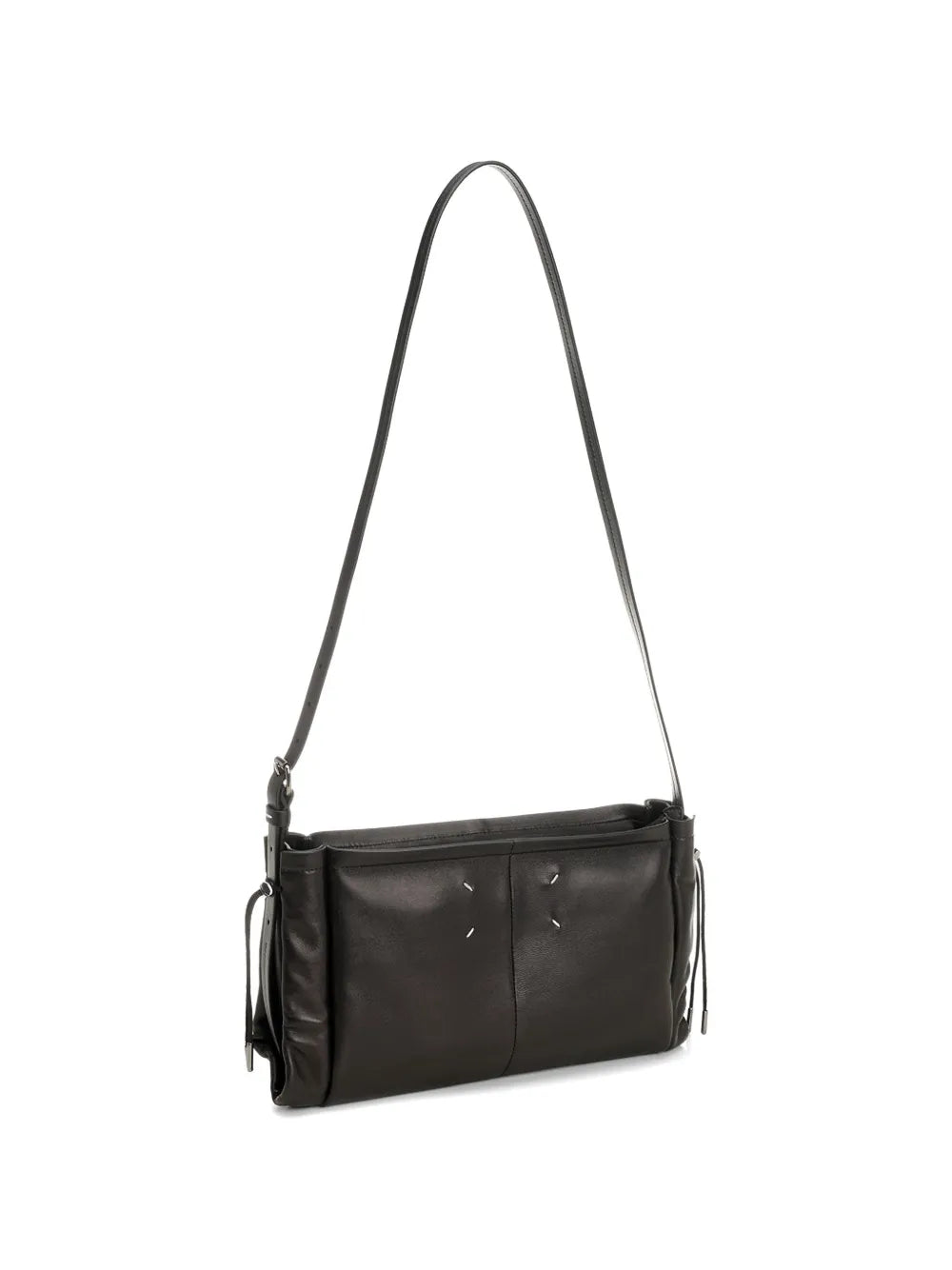 drawstring stitches shoulder bag