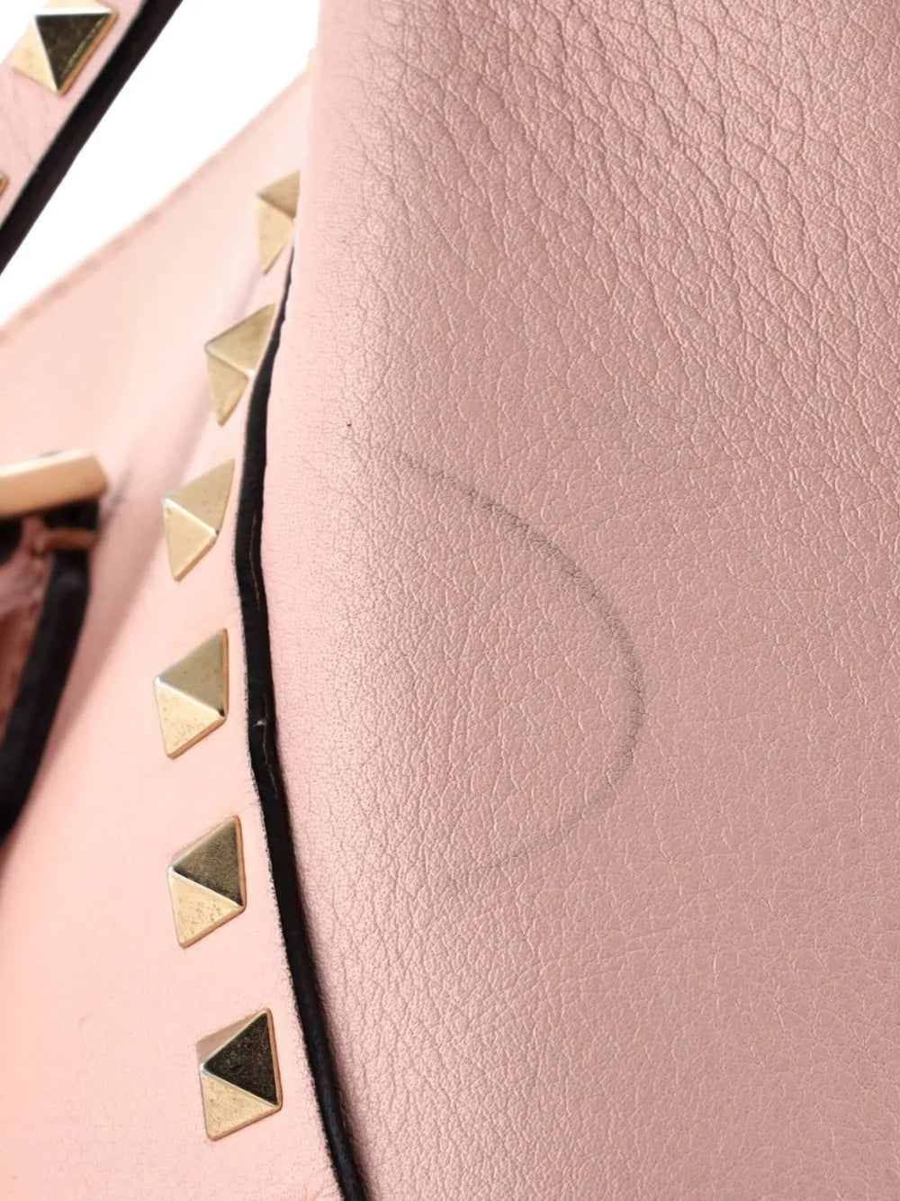Rockstud Rigid Leather Small tote bag