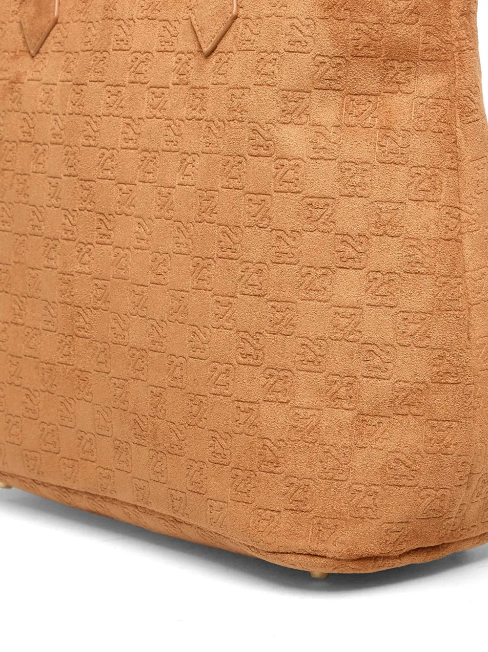monogram-pattern tote bag