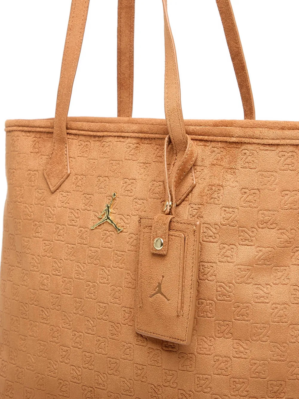 monogram-pattern tote bag