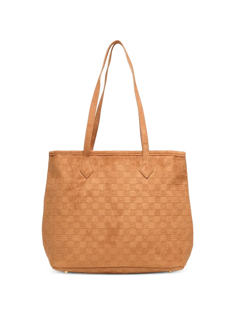 monogram-pattern tote bag