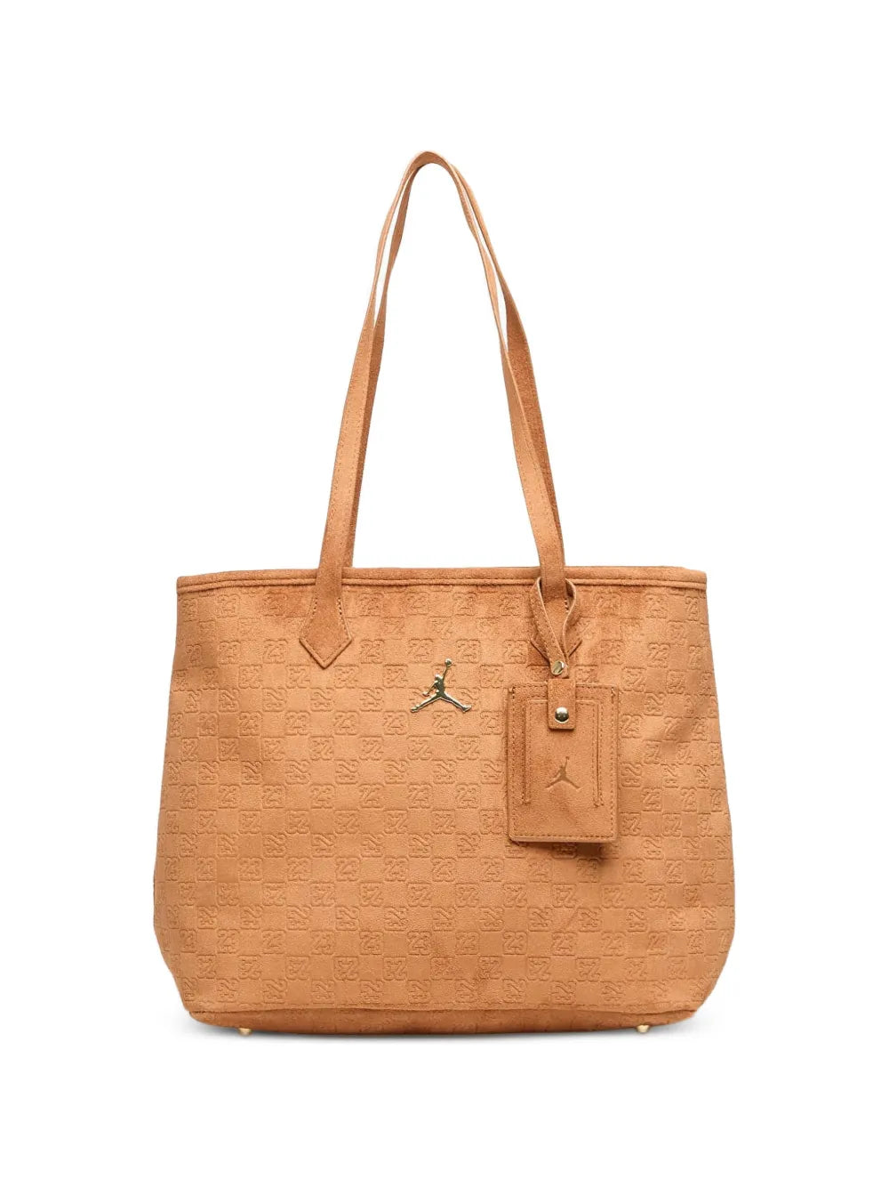 monogram-pattern tote bag