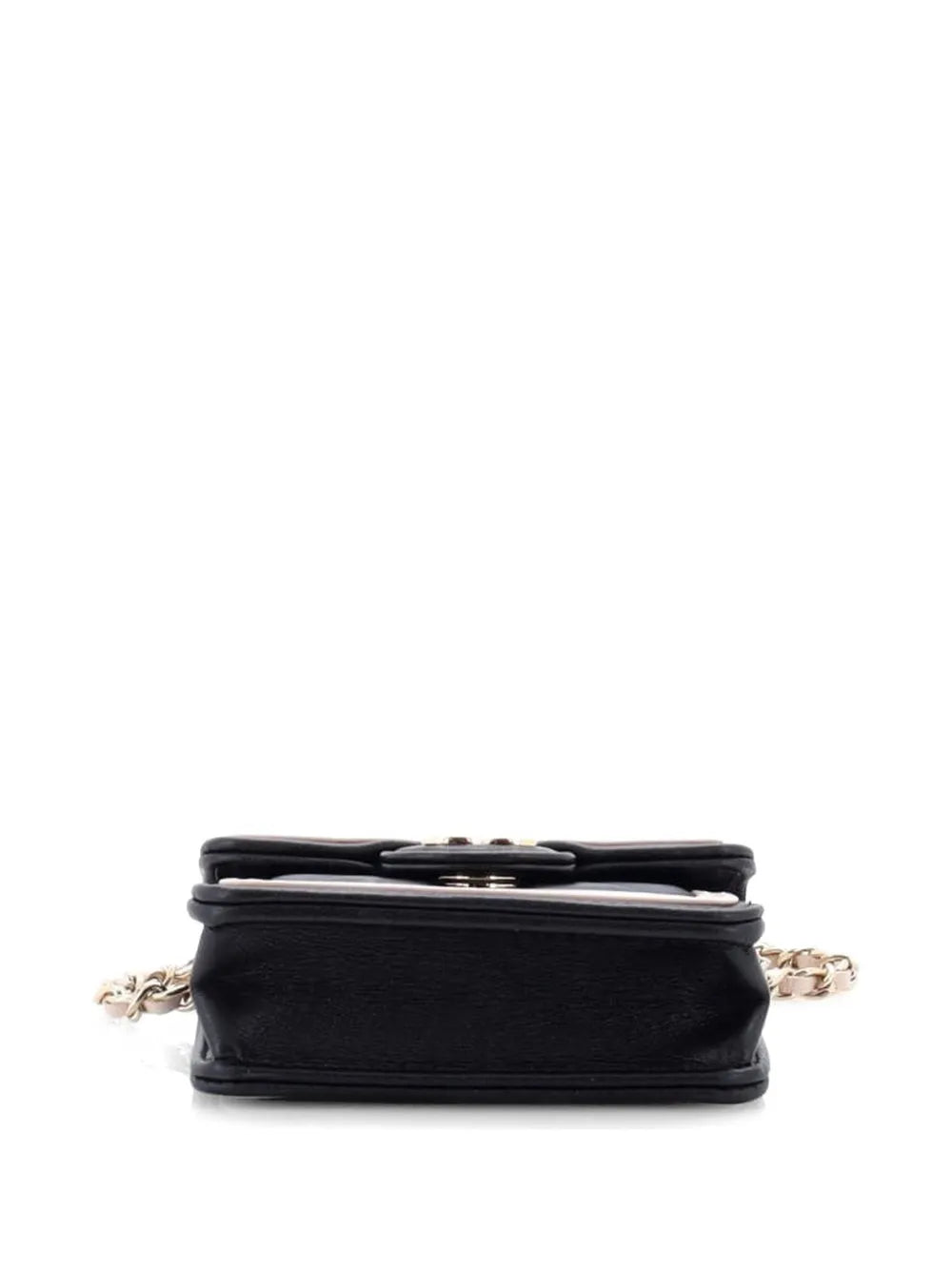 Strip On CC Flap Clutch with Chain Quilted Lambskin crossbody bag