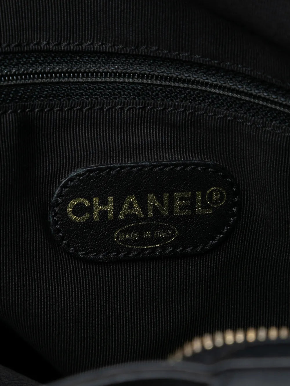 2000-2002 CC Embossed Leather tote bag
