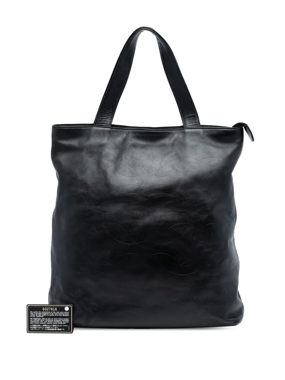 2000-2002 CC Embossed Leather tote bag