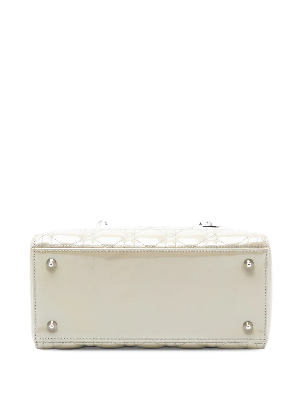 2012 Medium Patent Cannage Lady Dior satchel