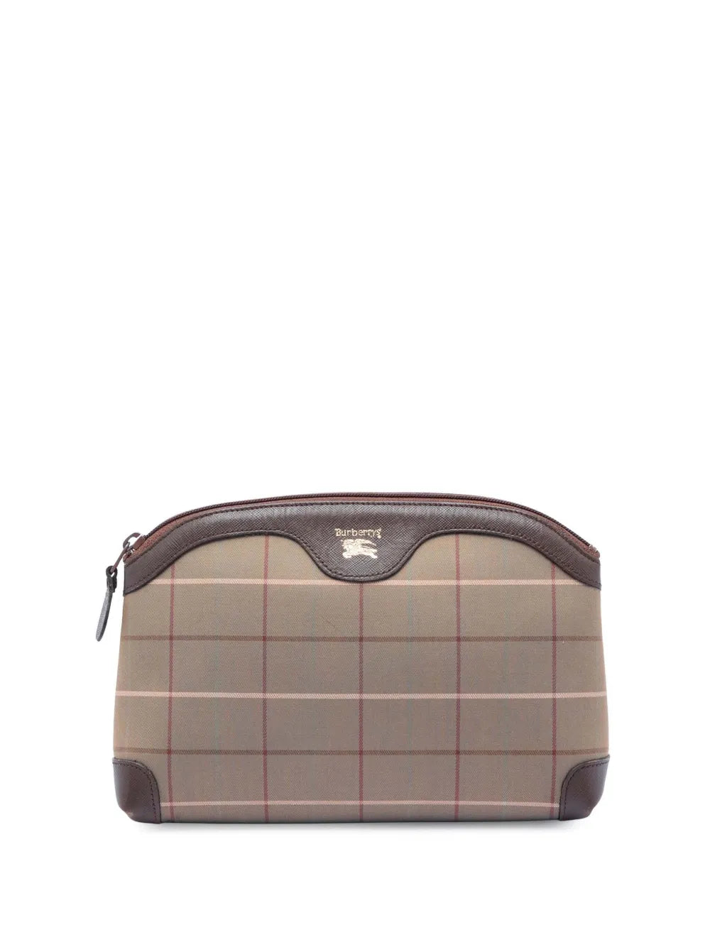20th Century Vintage Check Canvas clutch bag