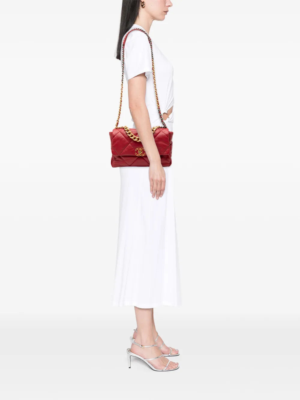 2019 Large Lambskin 19 Flap satchel
